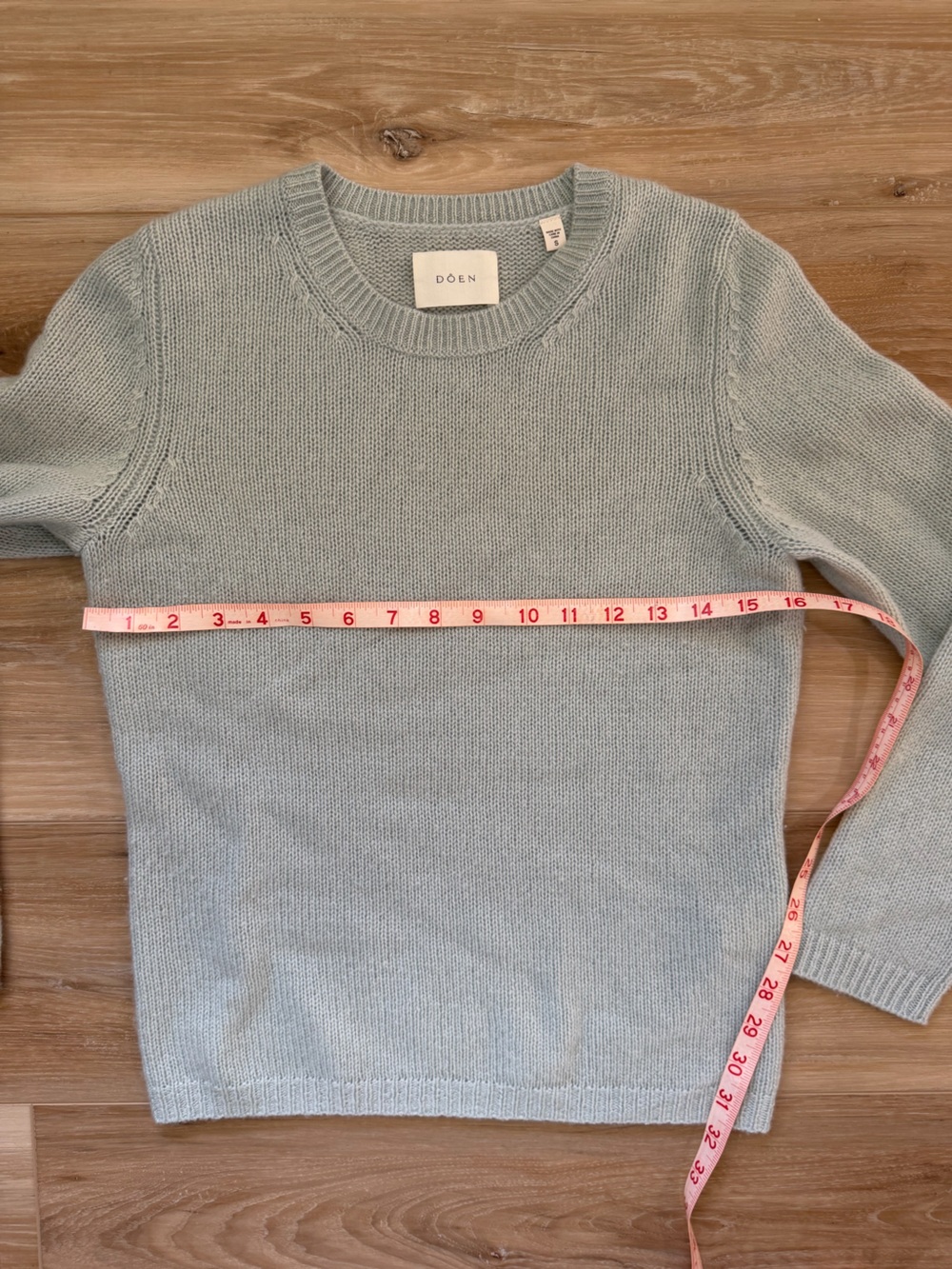 Doen Pale Blue Crewneck Sweater - Picture 2 of 10